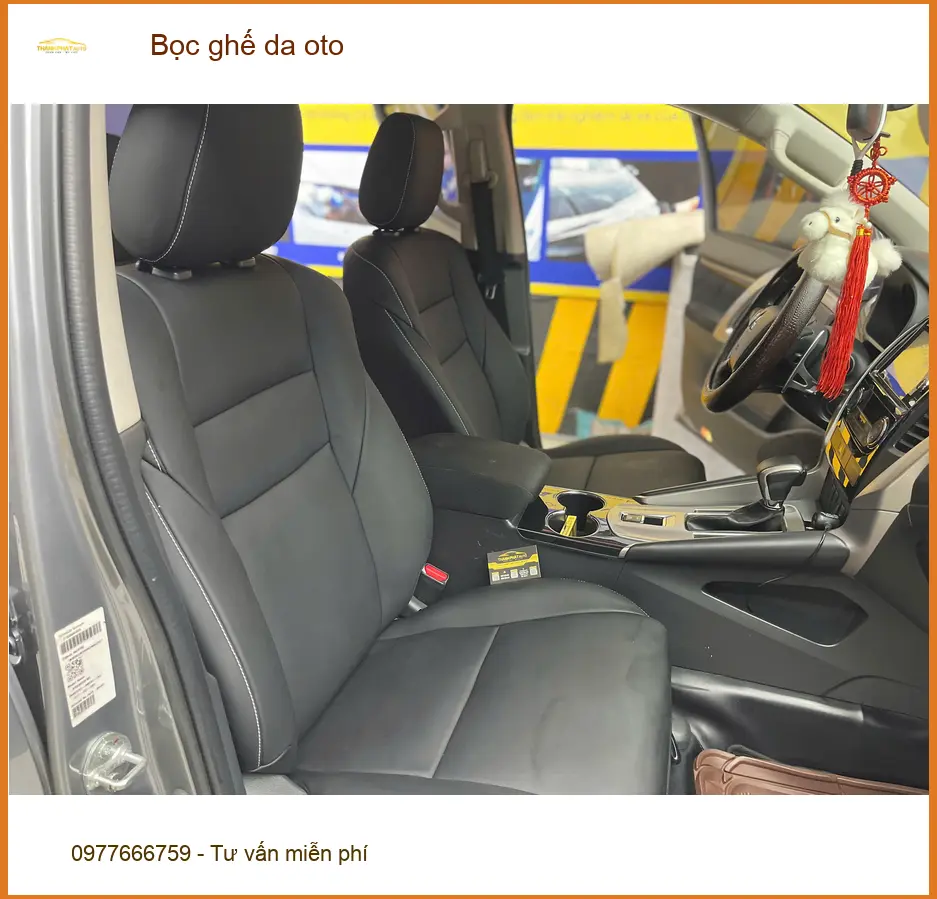 Chị Thảo bọc ghế da ô tô Toyota Vios Quận 10 vì ghế cũ đã bạc màu ảnh thực tế 5