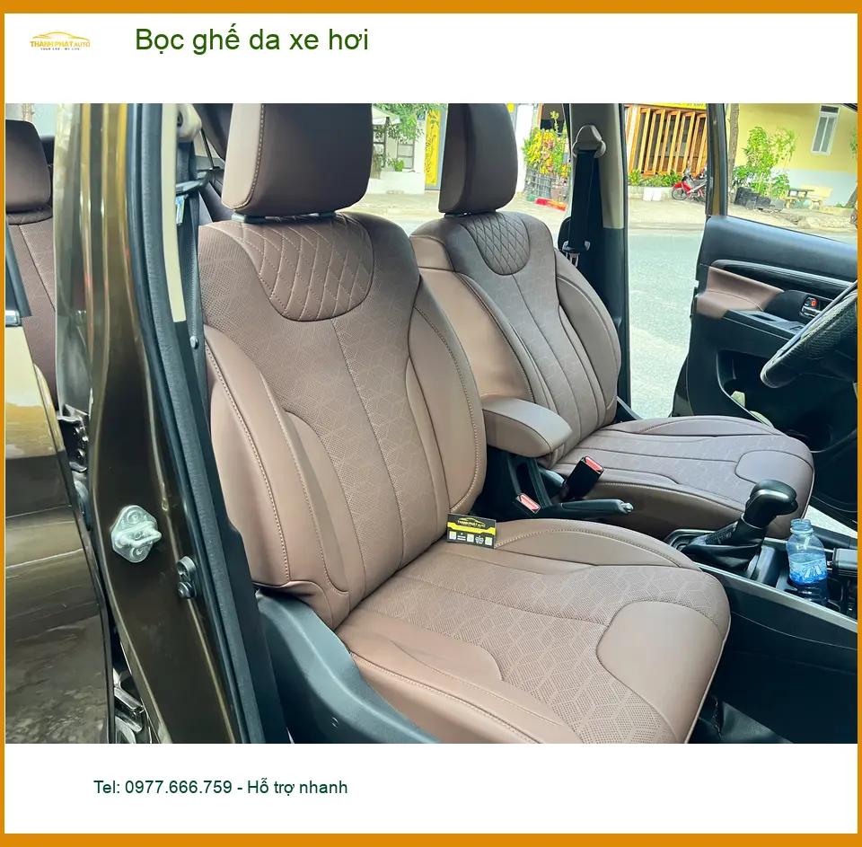Chị Thảo bọc ghế da xe Kia K3 tại Quận 9 vì ghế cũ đã xuống cấp ảnh thực tế 4