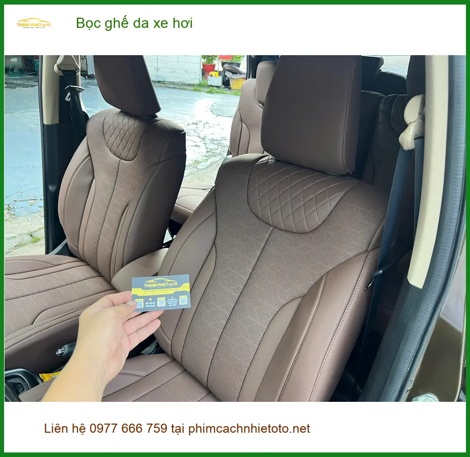 Chị Thảo bọc ghế da xe Kia K3 tại Quận 9 vì ghế cũ đã xuống cấp ảnh thực tế 5