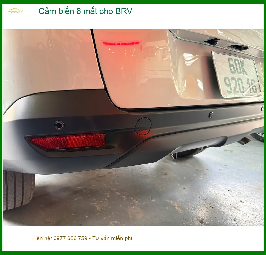 Anh Minh lắp cảm biến 6 mắt cho BRV tại Quận Phú Nhuận để an tâm hơn khi lùi xe ảnh thực tế 5