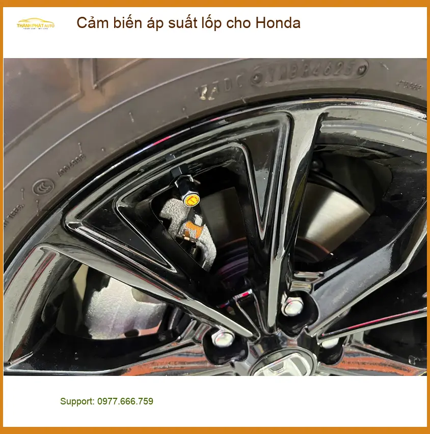 Anh Khôi lắp cảm biến áp suất lốp cho Honda City tại Quận 3 vì lốp thường xuyên non hơi ảnh thực tế 2