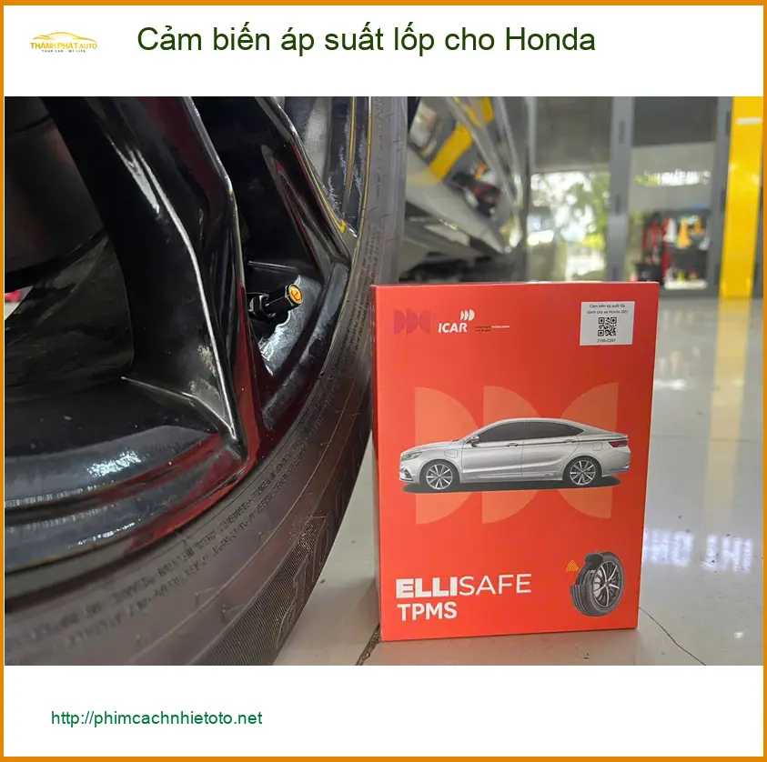 Anh Khôi lắp cảm biến áp suất lốp cho Honda City tại Quận 3 vì lốp thường xuyên non hơi ảnh thực tế 3