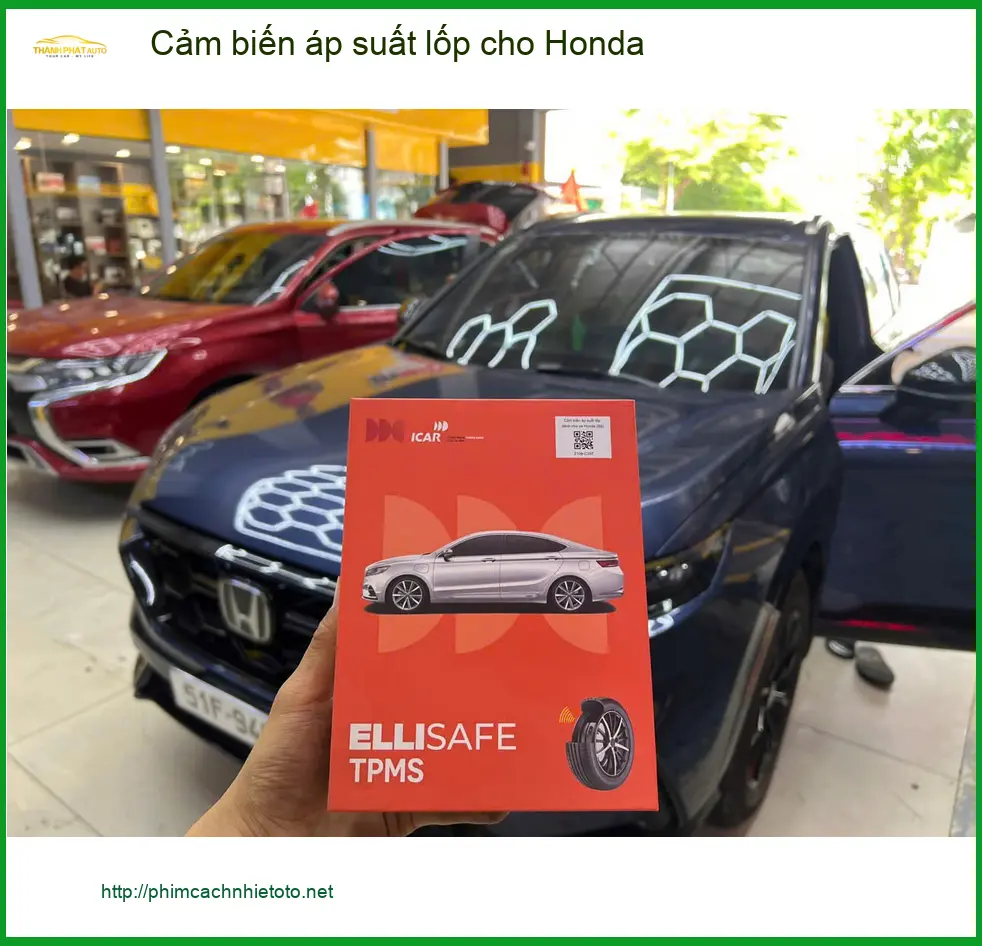 Anh Khôi lắp cảm biến áp suất lốp cho Honda City tại Quận 3 vì lốp thường xuyên non hơi ảnh thực tế 5
