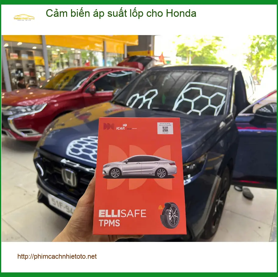 Anh Minh lắp cảm biến áp suất lốp cho Honda CRV tại Quận 2 để an tâm lái xe đường dài ảnh thực tế 2