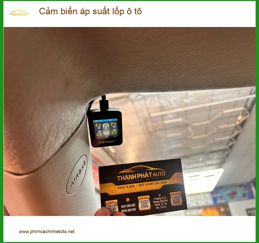 Chú Nam lắp cảm biến áp suất lốp ô tô cho Kia Seltos tại Quận 10