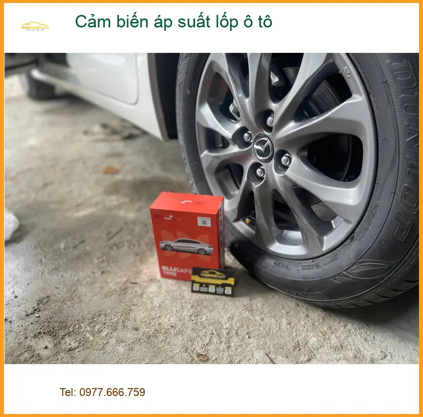 Cô Loan lắp cảm biến áp suất lốp ô tô cho Toyota Camry tại Quận Huyện Củ Chi