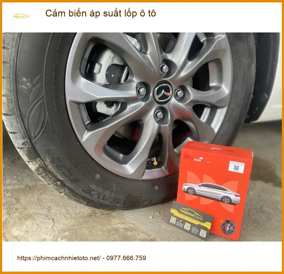 Cô Loan lắp cảm biến áp suất lốp ô tô cho Toyota Camry tại Quận Huyện Củ Chi ảnh thực tế 3