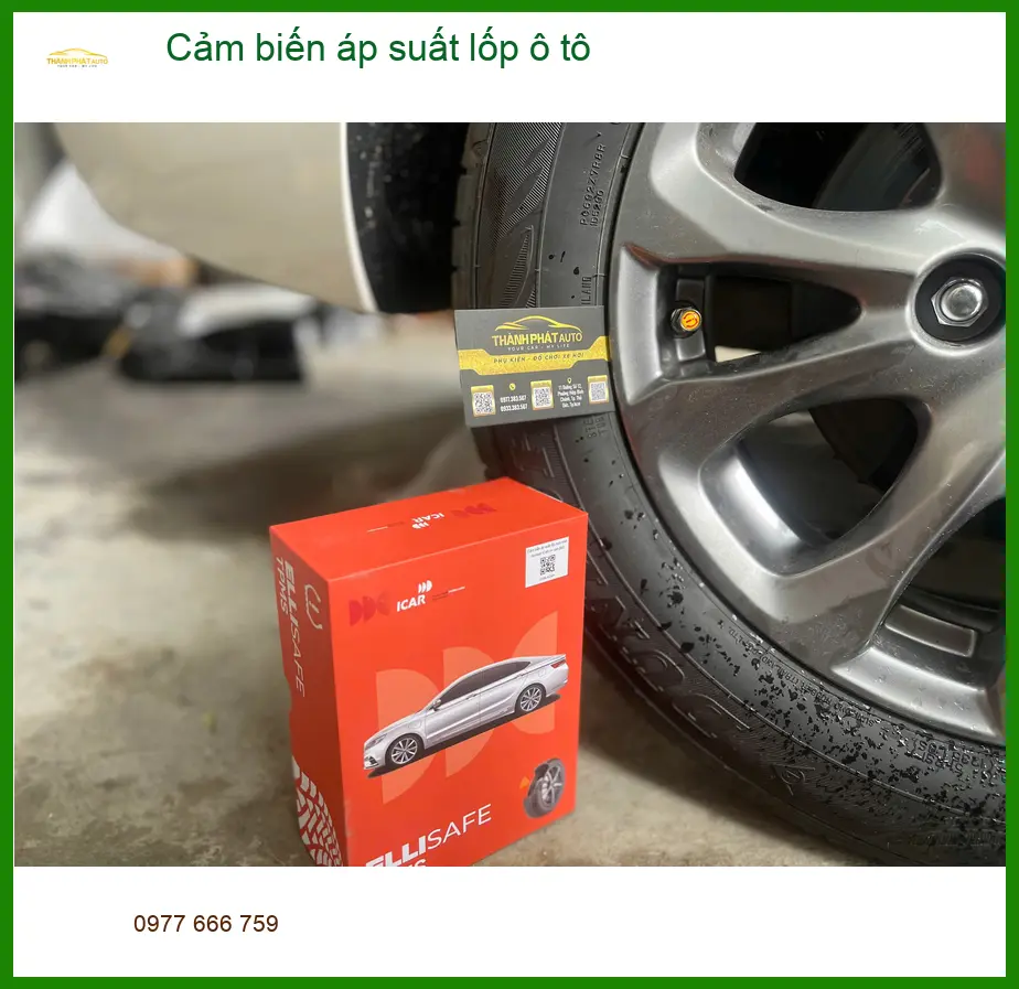 Cô Loan lắp cảm biến áp suất lốp ô tô cho Toyota Camry tại Quận Huyện Củ Chi ảnh thực tế 5