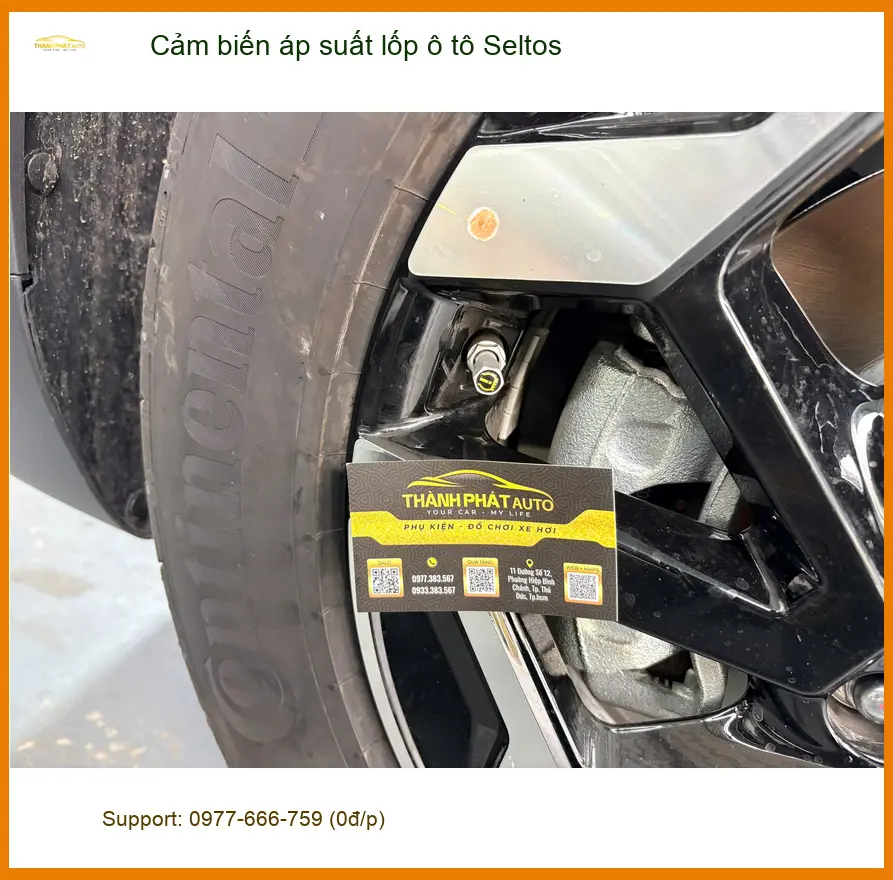 Anh Lâm lắp cảm biến áp suất lốp cho Seltos tại Quận 3 để an tâm lái xe đường dài ảnh thực tế 3