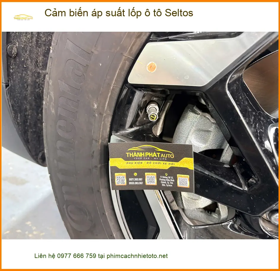 Anh Khải lắp cảm biến áp suất lốp ô tô Seltos tại Quận 2 để an tâm lái xe ảnh thực tế 2