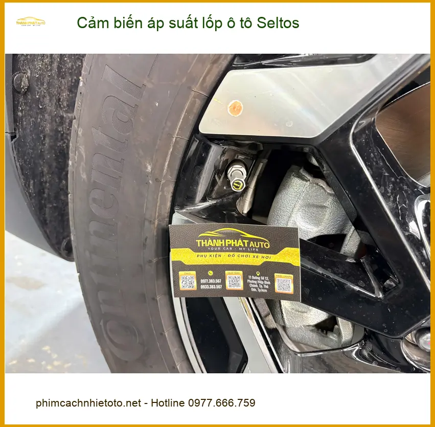 Anh Khang lắp cảm biến áp suất lốp ô tô Seltos tại Quận 9 để tránh thủng lốp bất ngờ ảnh thực tế 5