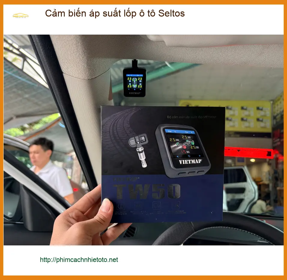 Anh Nhật lắp cảm biến áp suất lốp Kia Seltos tại Hóc Môn ảnh thực tế 2