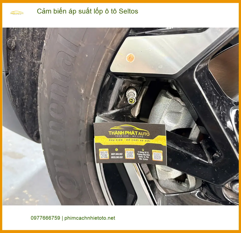 Anh Nhật lắp cảm biến áp suất lốp Kia Seltos tại Hóc Môn ảnh thực tế 3