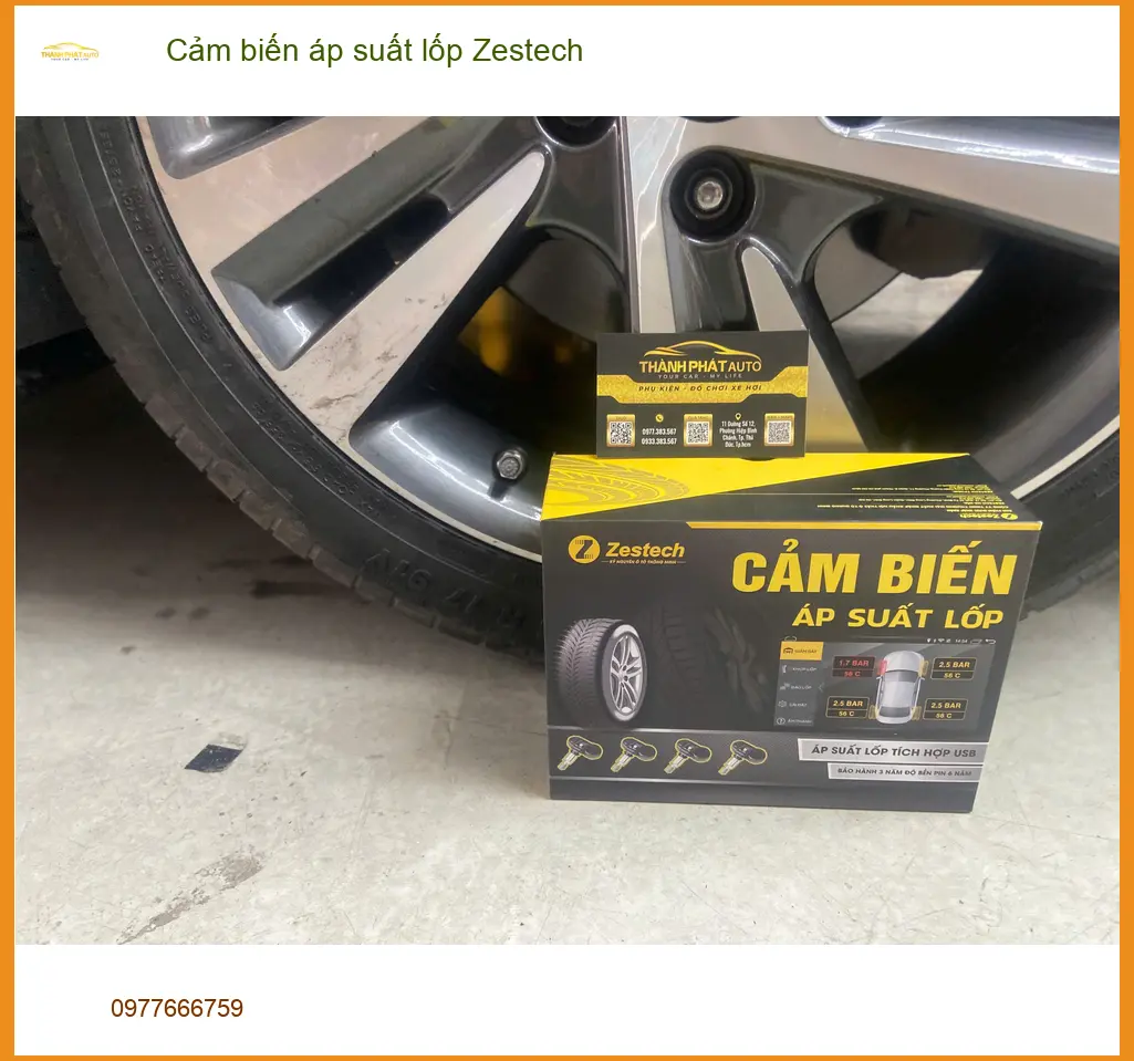 Bác Hưng lắp cảm biến áp suất lốp Zestech cho Hyundai Accent tại Quận 6 để an tâm lái xe ảnh thực tế 5