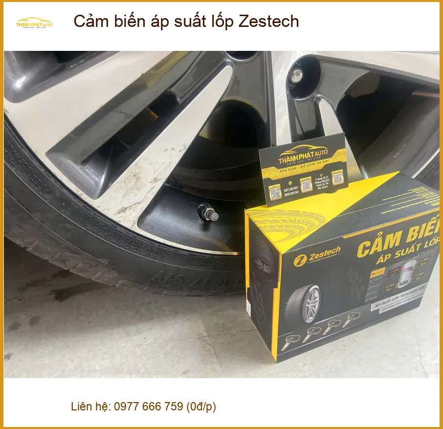 Chị Bích lắp cảm biến áp suất lốp Zestech tại Quận 10 cho xe Kia Seltos ảnh thực tế 2