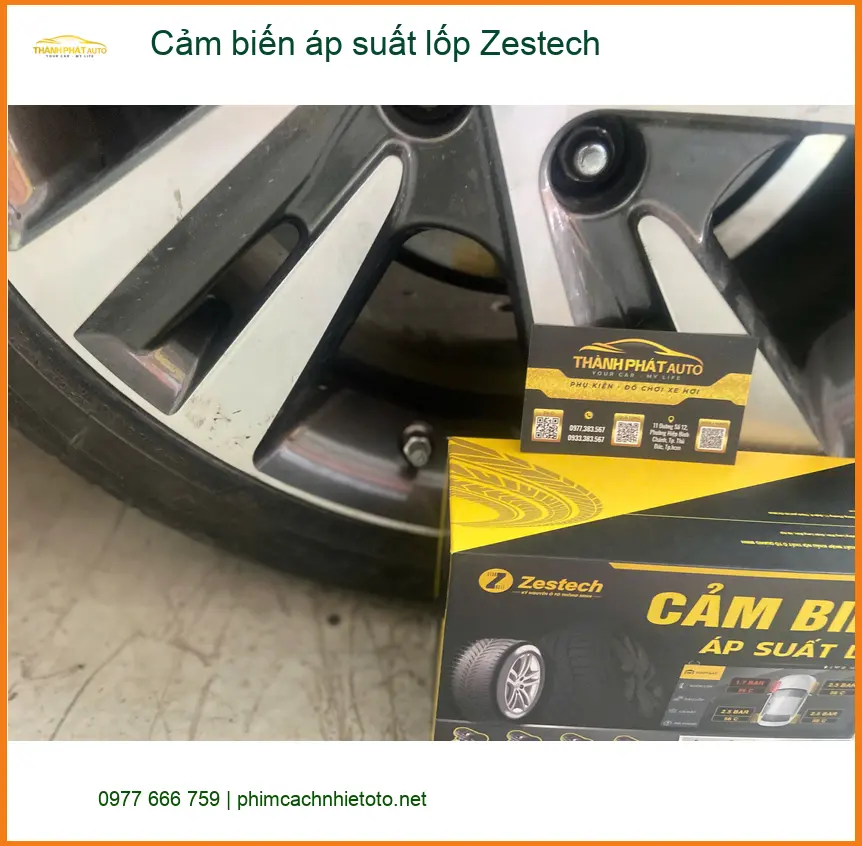 Chị Bích lắp cảm biến áp suất lốp Zestech tại Quận 10 cho xe Kia Seltos ảnh thực tế 4