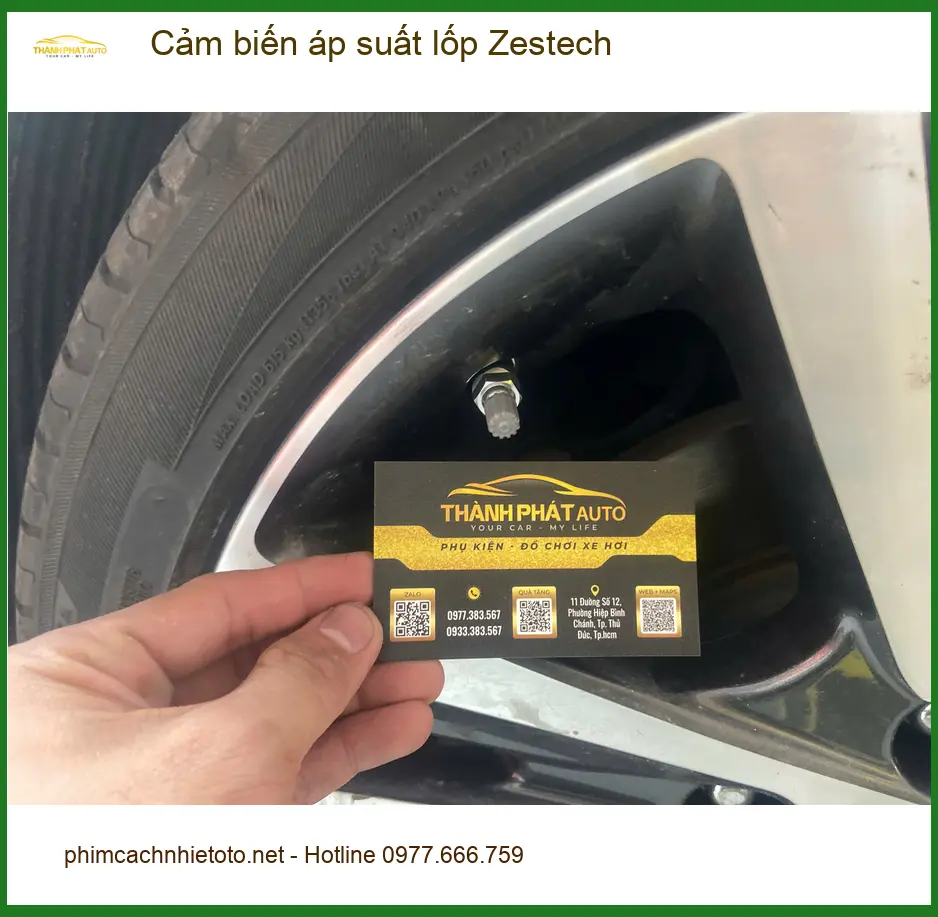 Chị Bích lắp cảm biến áp suất lốp Zestech tại Quận 10 cho xe Kia Seltos ảnh thực tế 5
