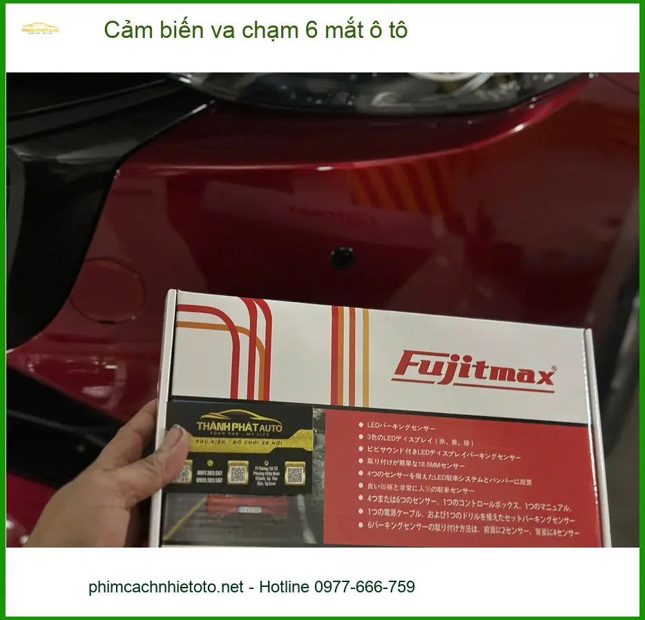 Chú Bách lắp cảm biến va chạm 6 mắt ô tô cho Ford Everest ở Bình Chánh