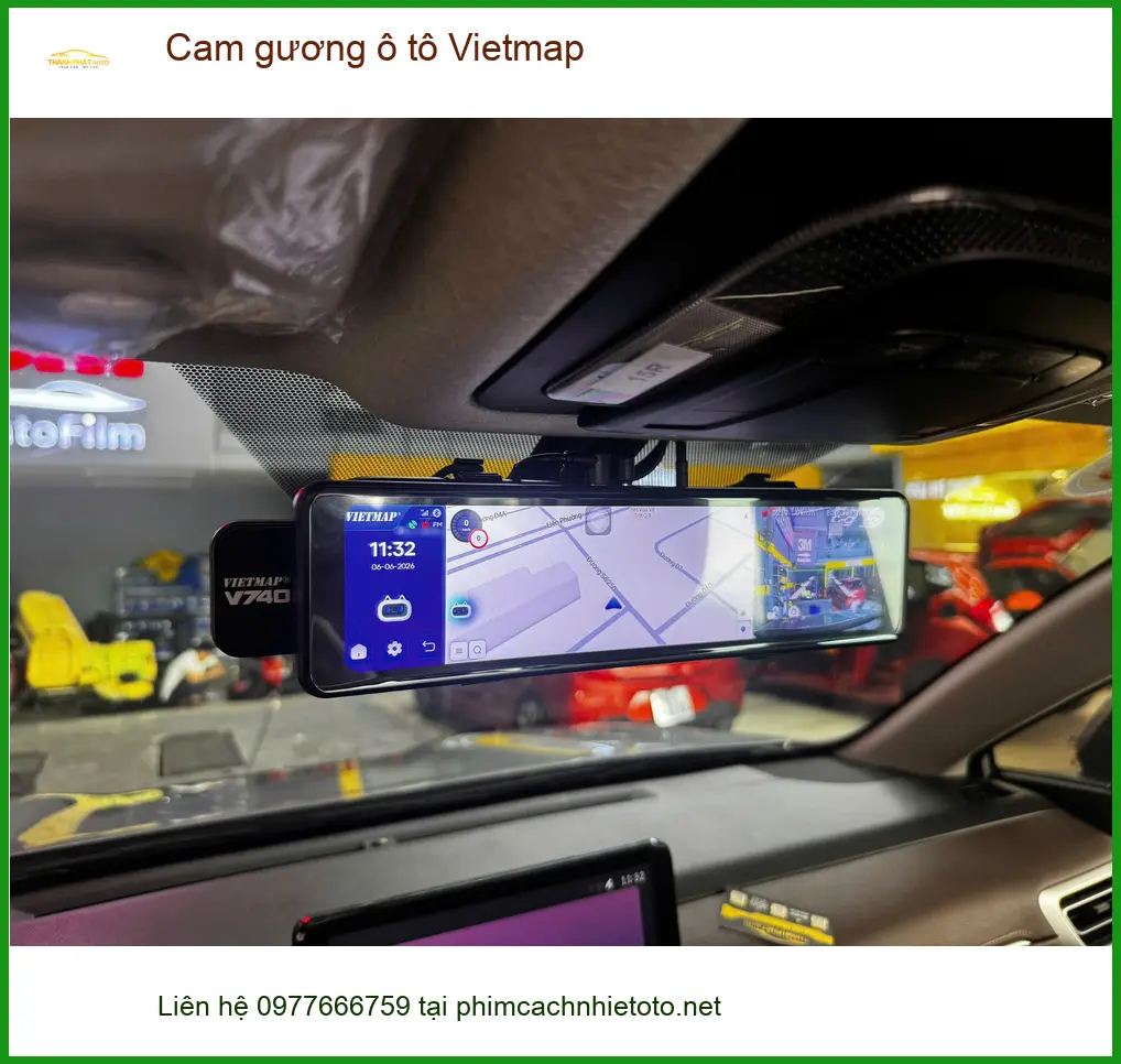 Anh Hưng lắp cam gương Vietmap cho Honda CRV tại Quận 10 để ghi lại hành trình rõ nét ảnh thực tế 2