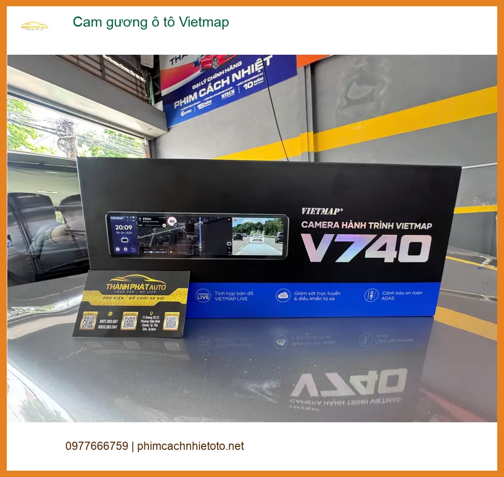 Anh Hưng lắp cam gương Vietmap cho Honda CRV tại Quận 10 để ghi lại hành trình rõ nét ảnh thực tế 3
