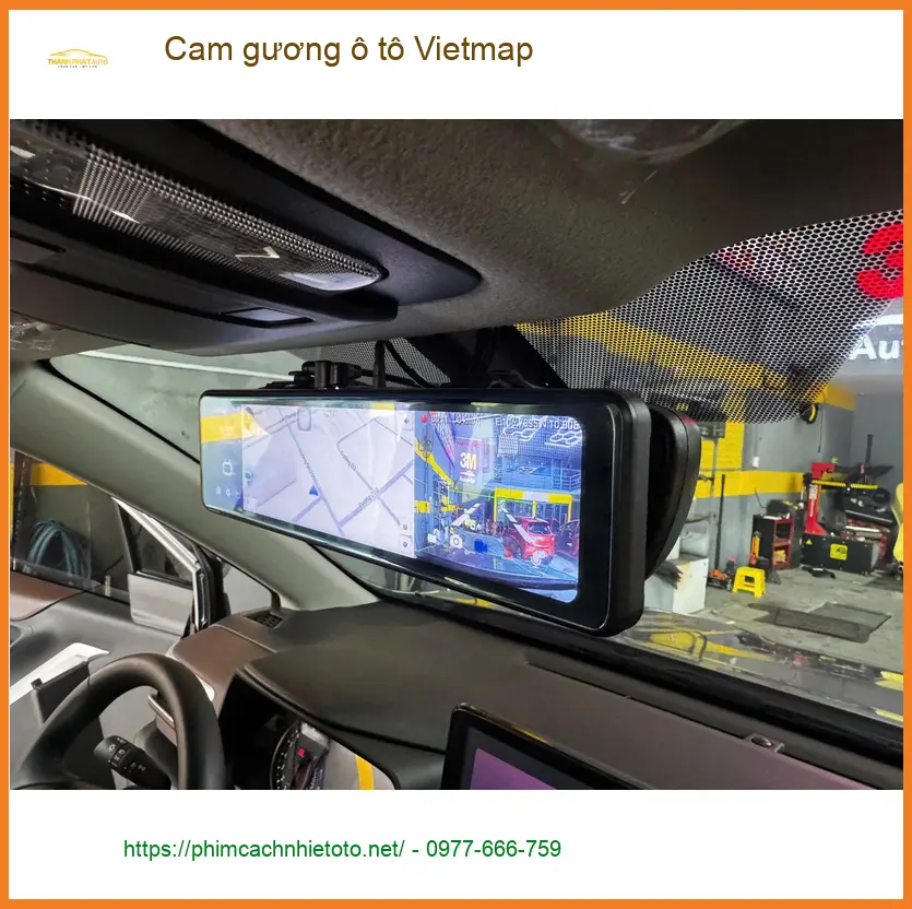 Anh Hưng lắp cam gương Vietmap cho Honda CRV tại Quận 10 để ghi lại hành trình rõ nét ảnh thực tế 5