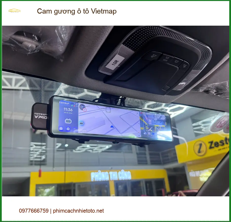 Anh Khang lắp cam gương Vietmap ô tô cho Hyundai Accent tại Q. Tân Bình ảnh thực tế 2