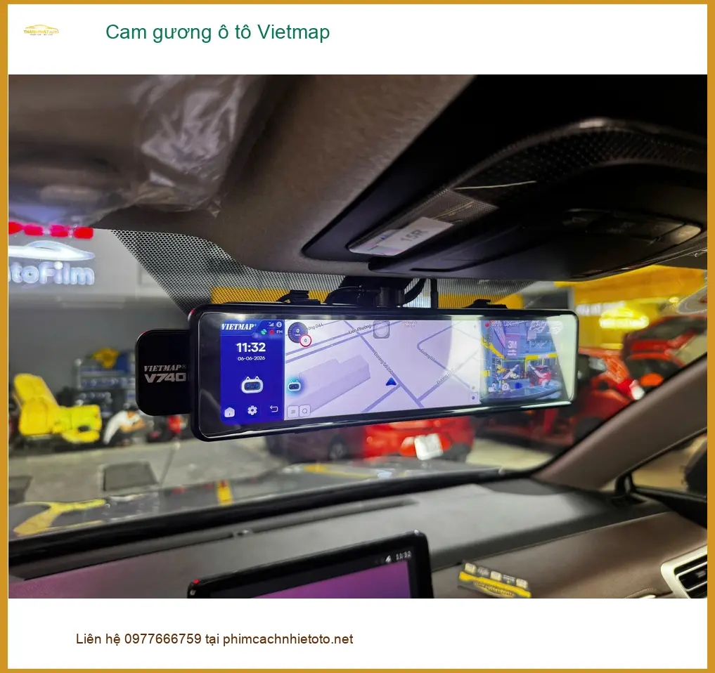 Anh Khang lắp cam gương Vietmap ô tô cho Hyundai Accent tại Q. Tân Bình ảnh thực tế 4