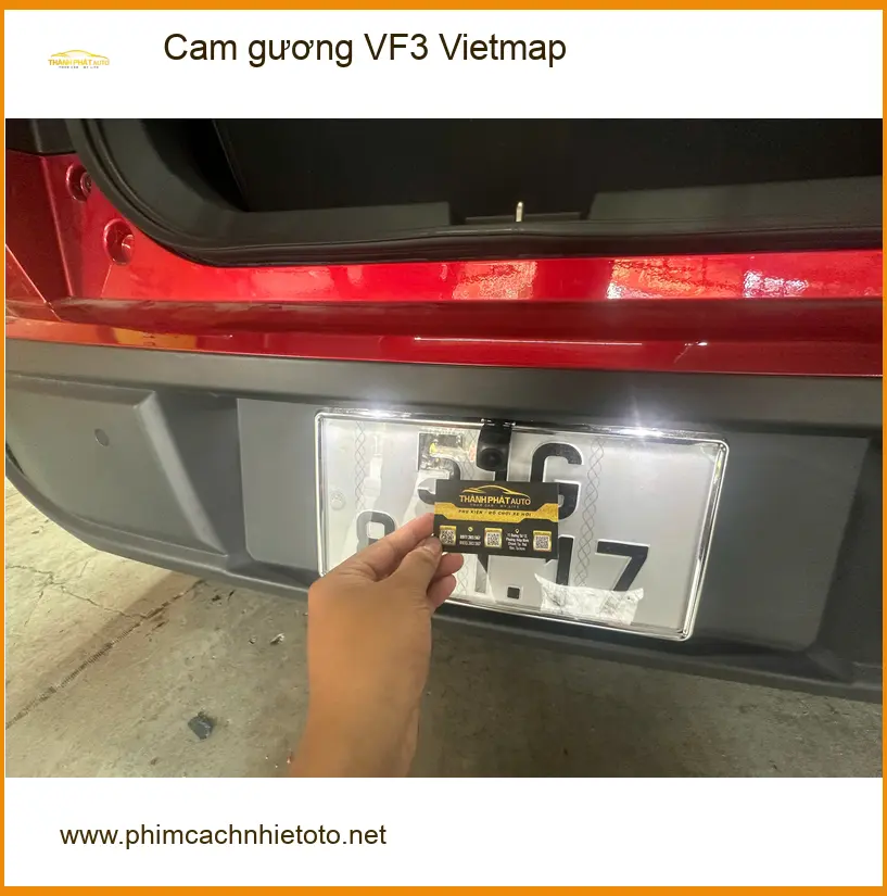 Anh Kiên lắp cam gương Vietmap cho VinFast VF3 để an tâm khi lái xe ở Quận 5 ảnh thực tế 5