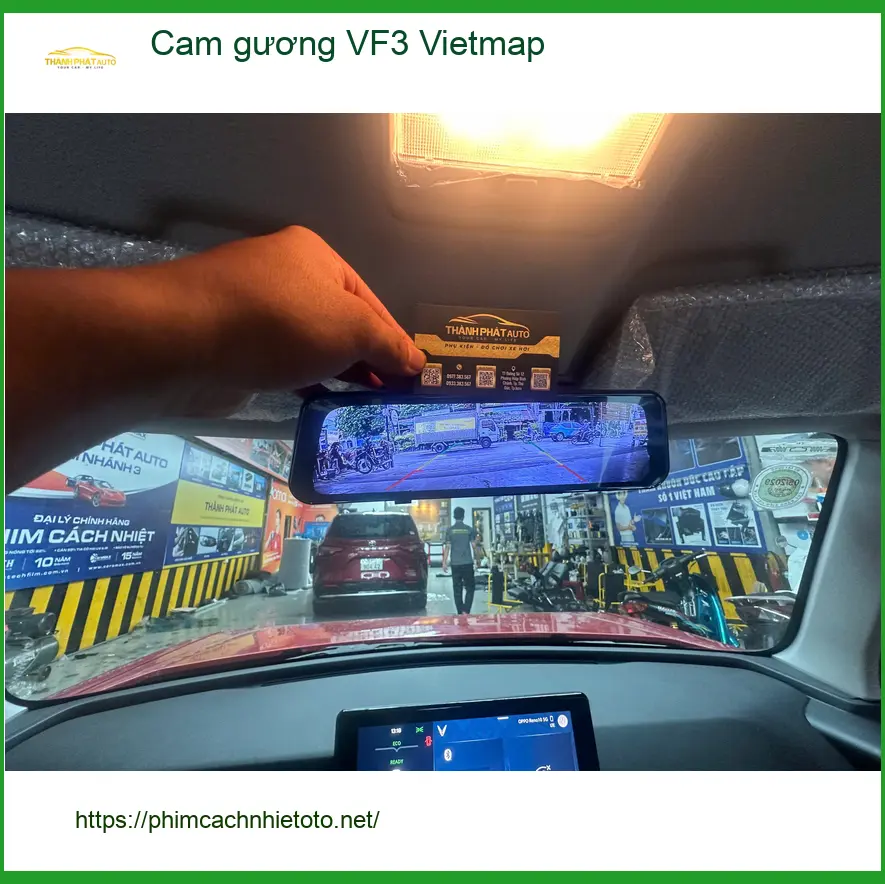 Anh Khải lắp cam gương Vietmap cho VF3 tại Phú Nhuận để lái xe an toàn hơn ảnh thực tế 2