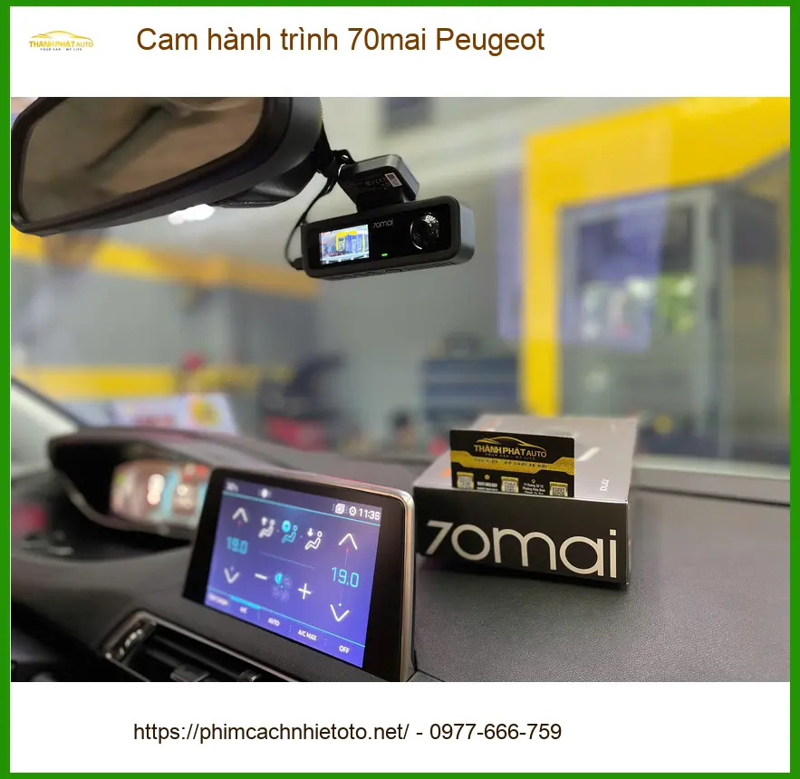 Anh Hùng lắp cam hành trình 70mai cho Peugeot 5008 tại Quận 7 ảnh thực tế 2