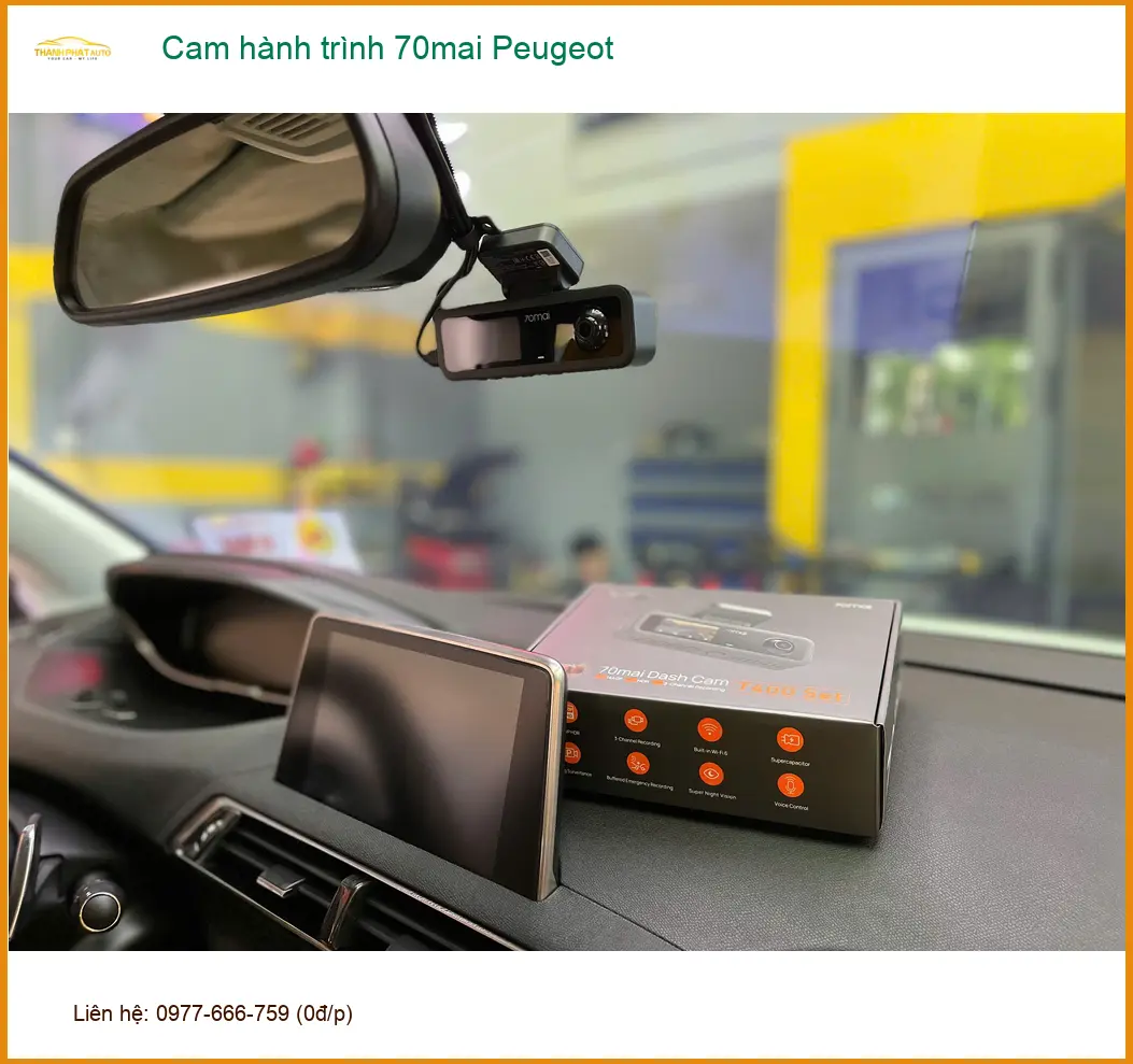 Anh Hùng lắp cam hành trình 70mai cho Peugeot 5008 tại Quận 7 ảnh thực tế 3