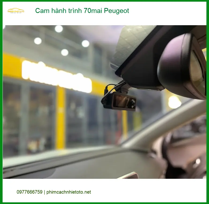 Anh Hùng lắp cam hành trình 70mai cho Peugeot 5008 tại Quận 7 ảnh thực tế 4