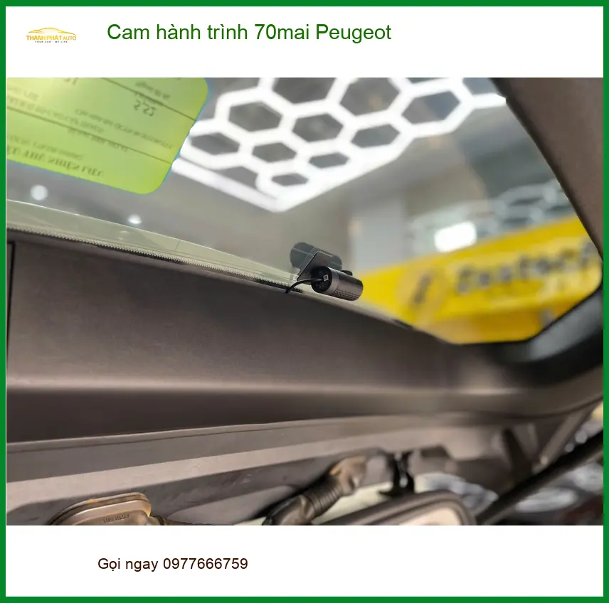 Anh Minh lắp cam hành trình 70mai cho Peugeot 2008 tại Quận Bình Thạnh ảnh thực tế 3