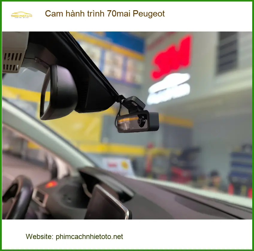 Anh Minh lắp cam hành trình 70mai cho Peugeot 2008 tại Quận Bình Thạnh ảnh thực tế 4