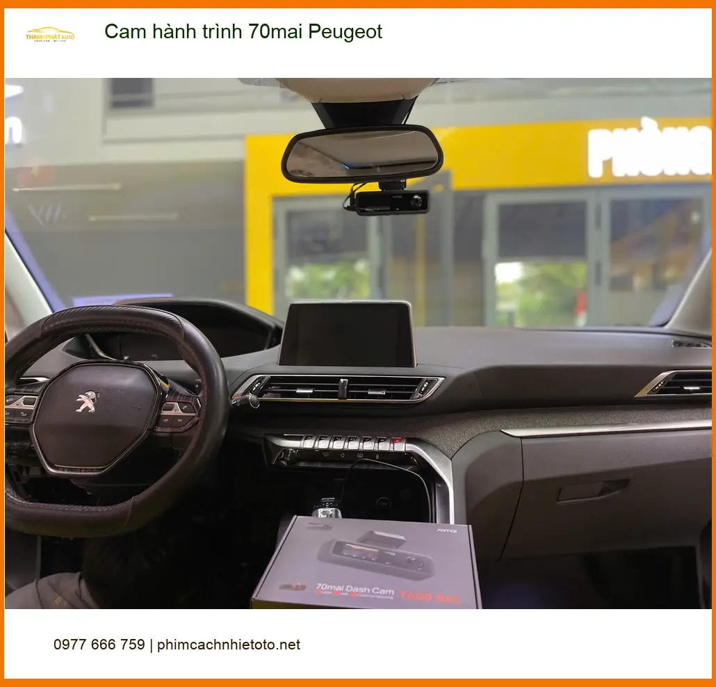 Anh Minh lắp cam hành trình 70mai cho Peugeot 2008 tại Quận Bình Thạnh ảnh thực tế 5