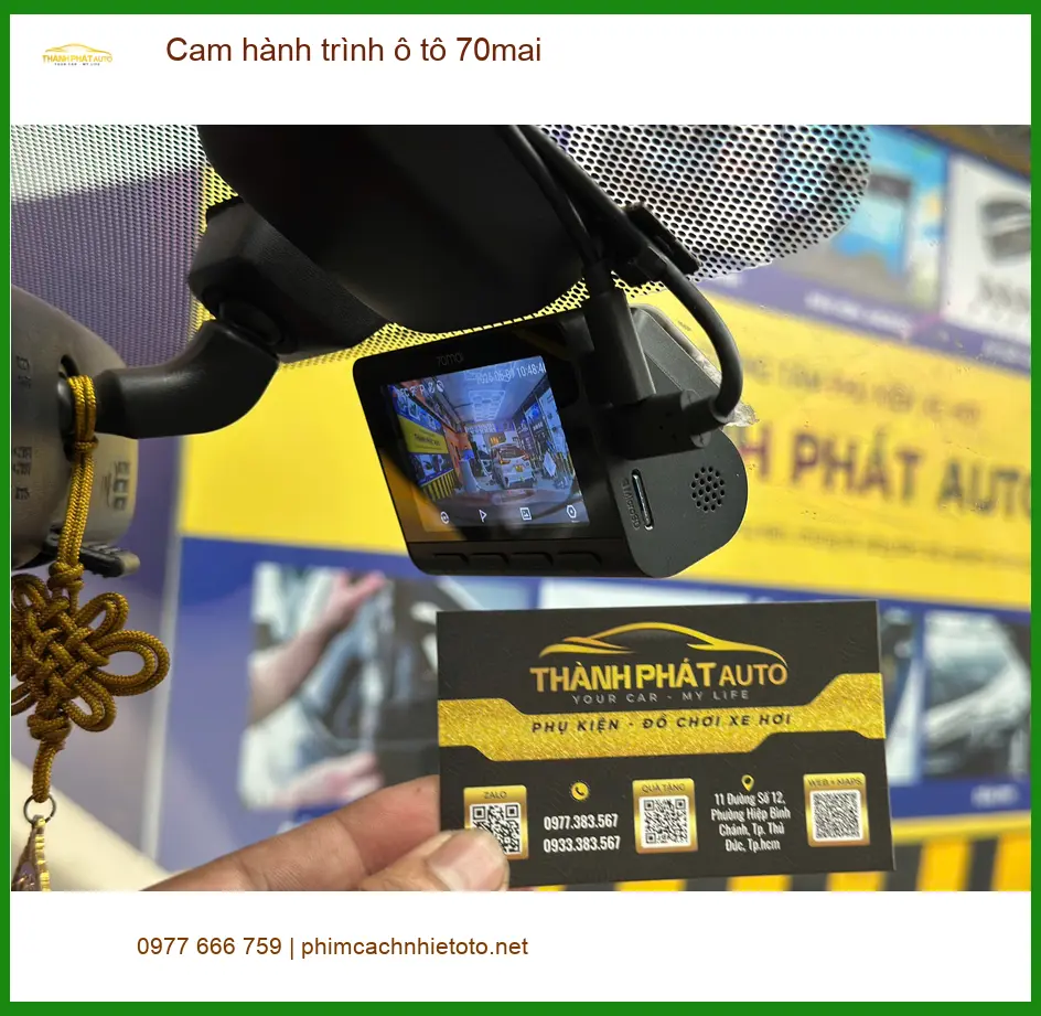 Anh Nam lắp Cam hành trình 70mai cho Kia Seltos ở Bình Chánh ảnh thực tế 2