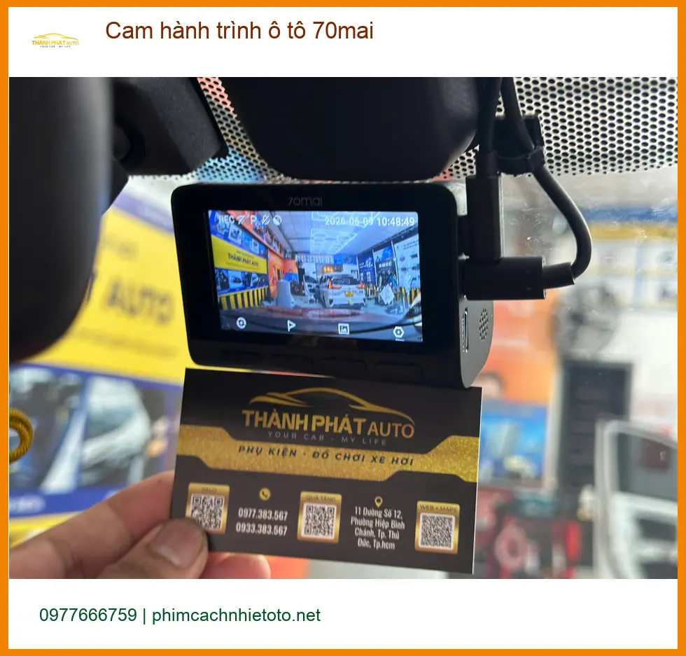 Chị Diệp lắp Cam hành trình ô tô 70mai cho Honda CR-V tại Quận 9 ảnh thực tế 5