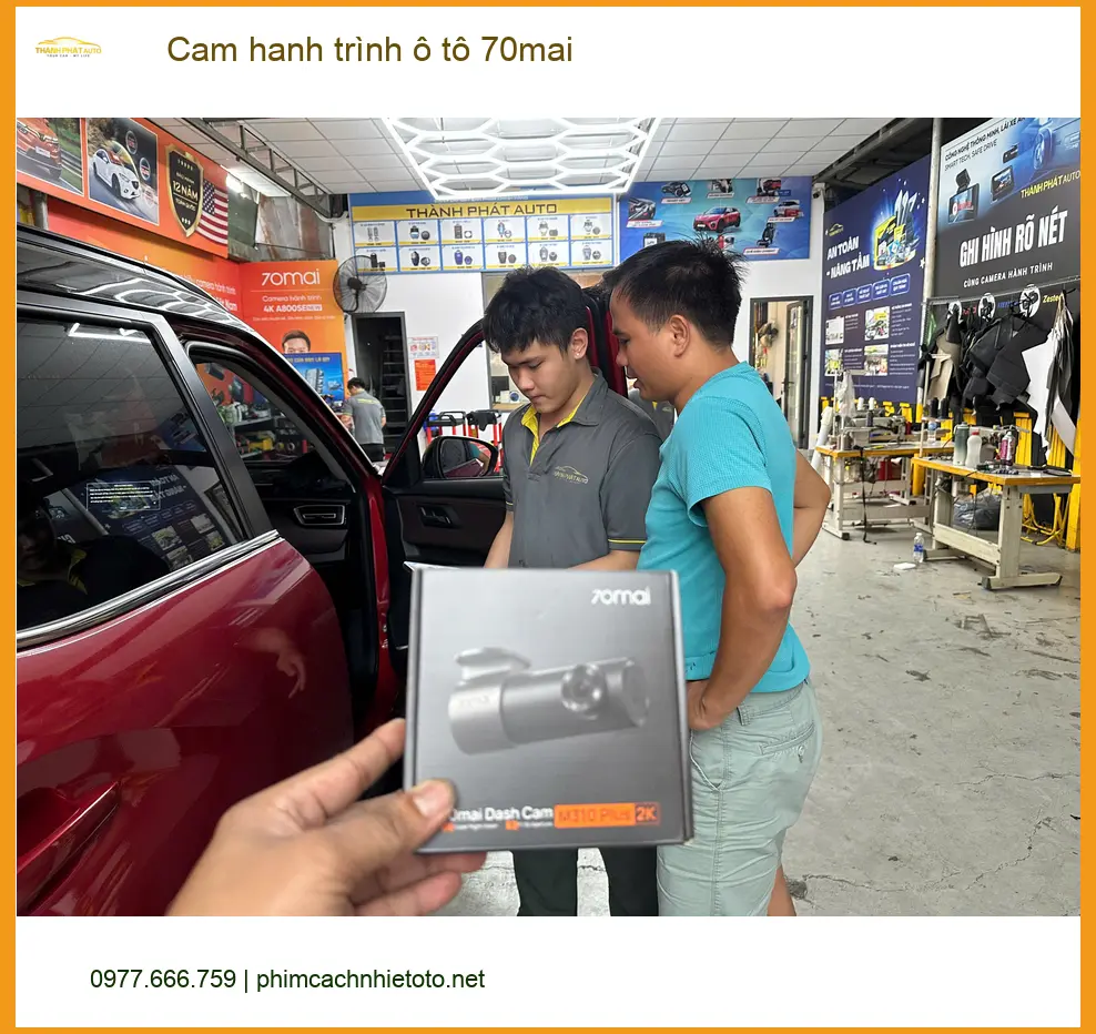 Anh Quang gắn cam hành trình ô tô 70mai Quận 9 cho Hyundai Accent ảnh thực tế 2