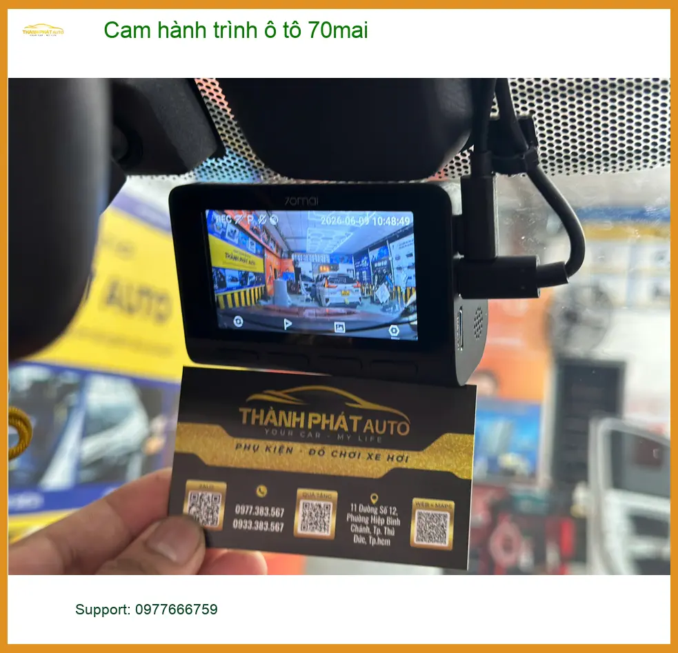 Bác Cường lắp cam hành trình 70mai cho Honda CRV tại Quận 1 để an tâm di chuyển ảnh thực tế 4