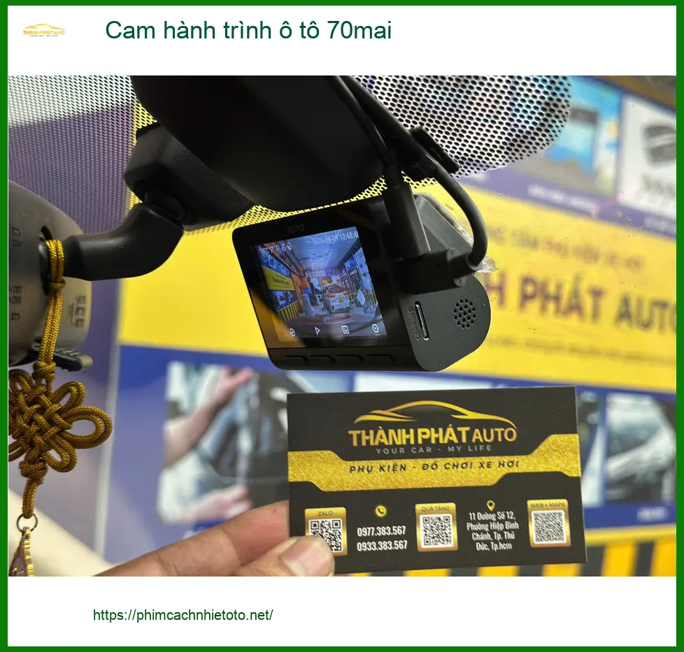 Bác Cường lắp cam hành trình 70mai cho Honda CRV tại Quận 1 để an tâm di chuyển ảnh thực tế 5