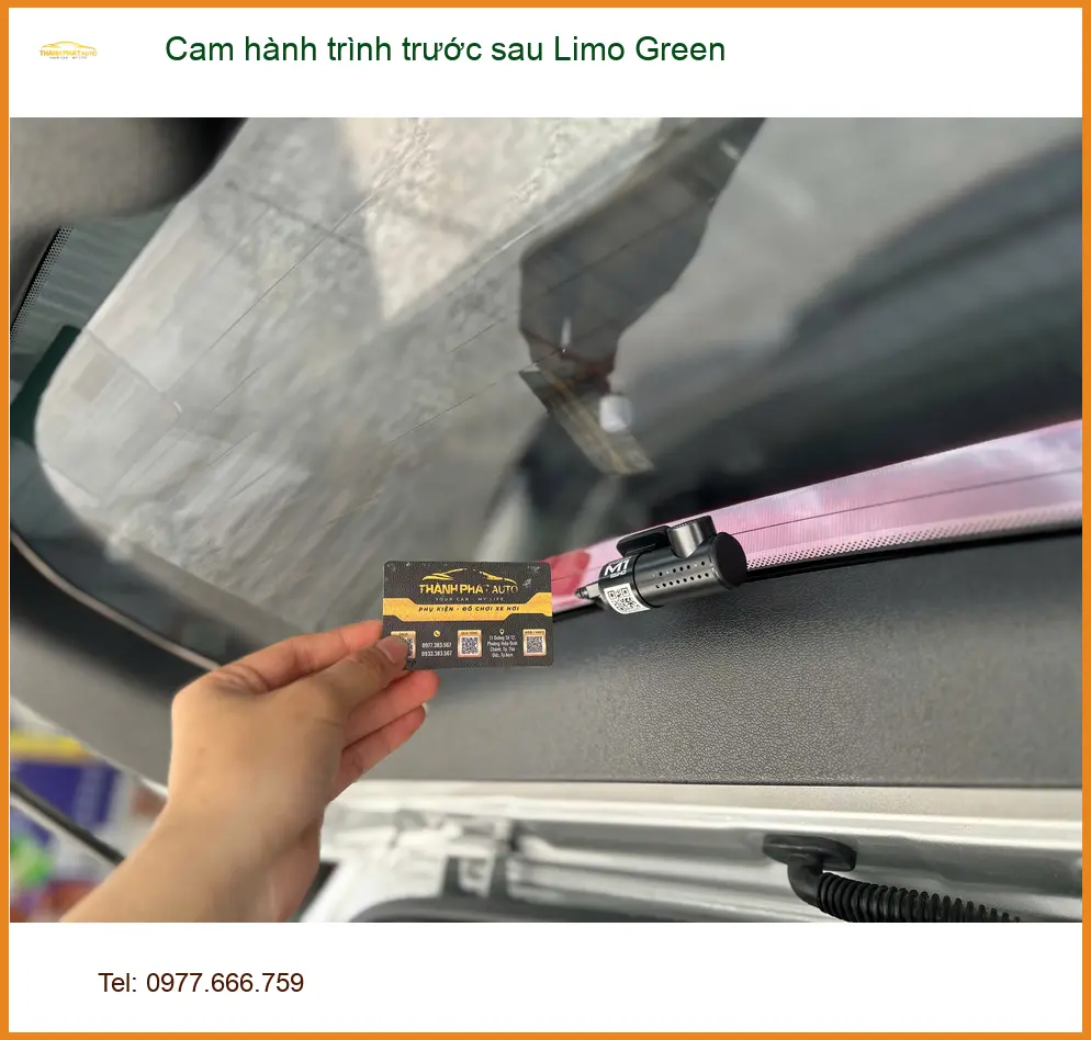 Trung tâm lắp Cam hành trình trước sau Limo Green uy tín, giá tốt tại Quận 12 ảnh thực tế 2