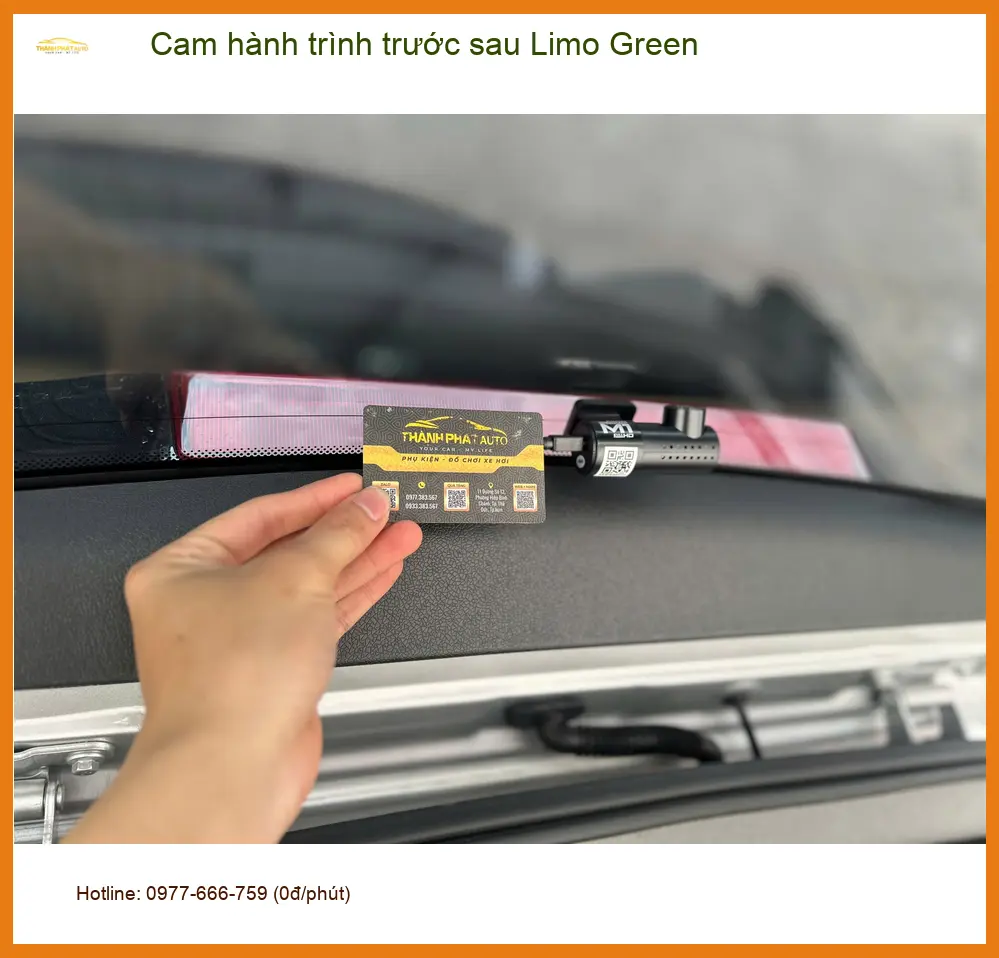 Trung tâm lắp Cam hành trình trước sau Limo Green uy tín, giá tốt tại Quận 12 ảnh thực tế 3