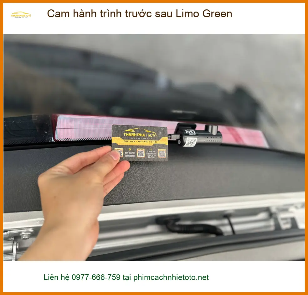 Địa điểm lắp cam hành trình trước sau Limo Green tại Quận 9 ảnh thực tế 2