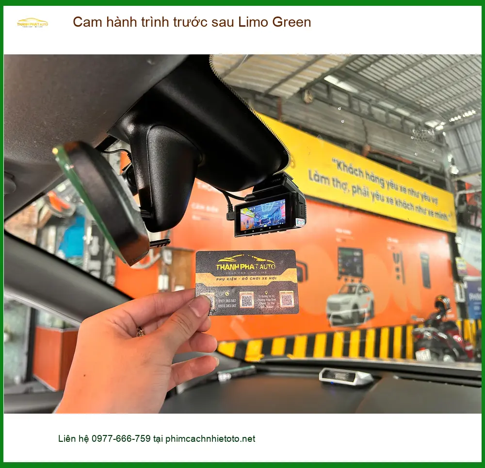 Địa điểm lắp cam hành trình trước sau Limo Green tại Quận 9 ảnh thực tế 4