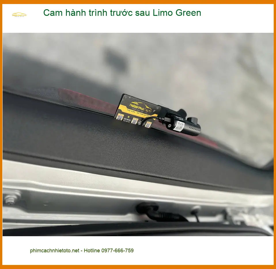 Anh Cường Hyundai Santa Fe lắp cam hành trình trước sau Limo Green Quận 3