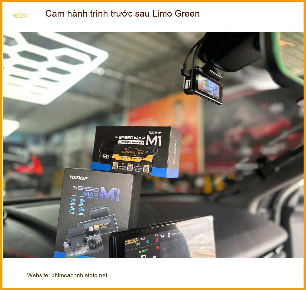 Anh Cường Hyundai Santa Fe lắp cam hành trình trước sau Limo Green Quận 3 ảnh thực tế 3
