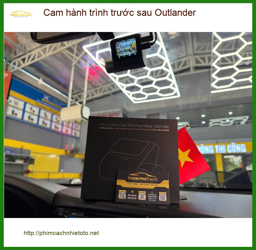 Anh Minh Quân lắp cam hành trình trước sau Outlander tại Quận 1 để yên tâm di chuyển ảnh thực tế 4