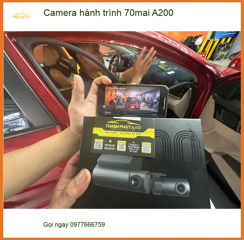Anh Hưng lắp Camera hành trình 70mai A200 cho Toyota Vios tại Quận 7 ảnh thực tế 3