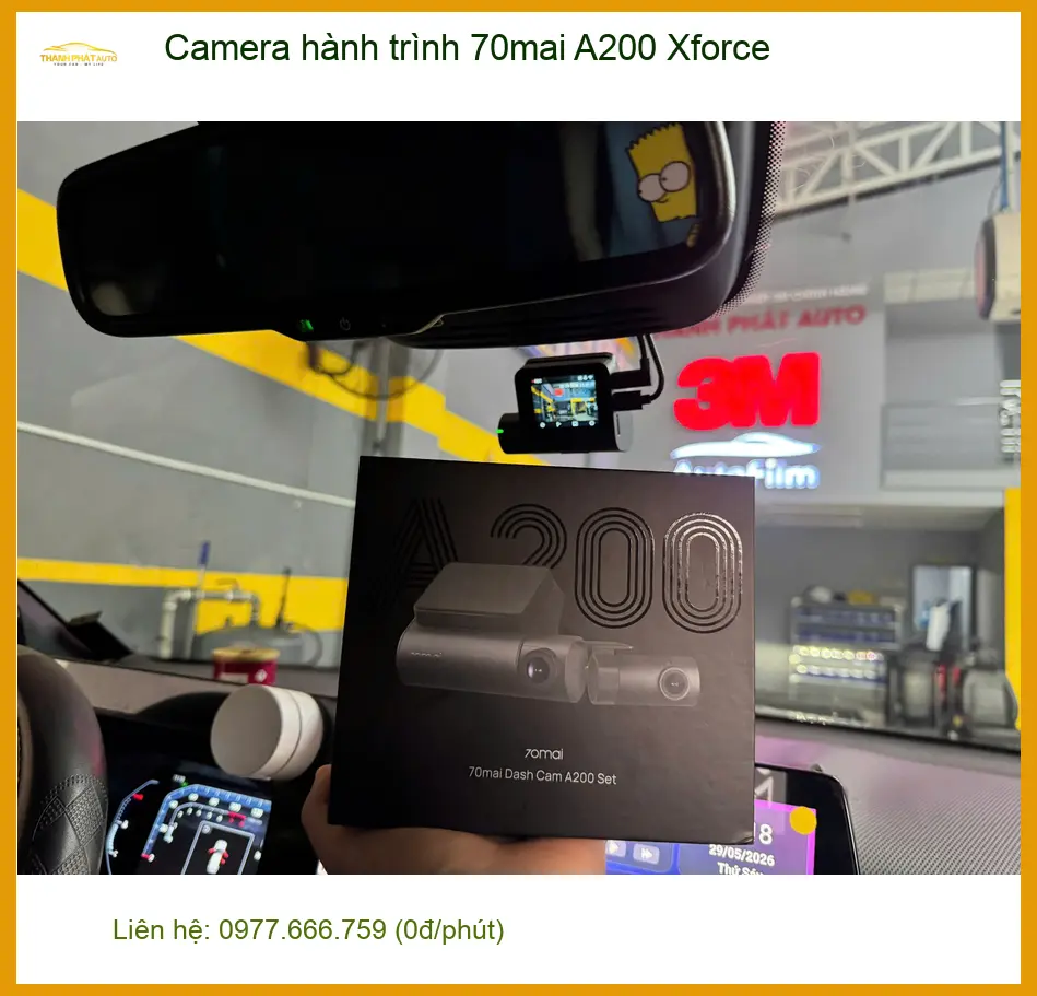 Chị Thảo lắp Camera hành trình 70mai A200 Xforce cho Hyundai Accent Quận Tân Phú ảnh thực tế 4