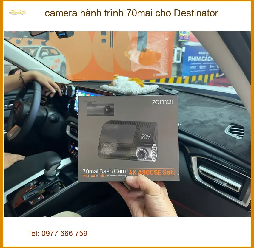 Anh Kiên lắp camera hành trình 70mai cho Hyundai Santa Fe ở Cần Giờ để an tâm lái xe ảnh thực tế 2
